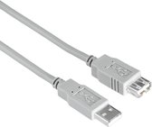 Hama 00200905, 1,5 m, USB A, USB A, USB 2.0, 480 Mbit/s, Grijs