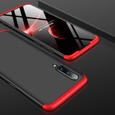 GKK Three Stage Splicing Full Coverage PC Case voor Xiaomi Mi 9 SE (zwart rood)