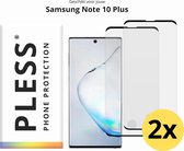 Samsung Note 10 Plus Screenprotector Glas - 2x - Pless®