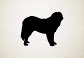 Silhouette hond - Caucasian Shepherd Dog - Kaukasische herdershond - XS - 24x30cm - Zwart - wanddecoratie