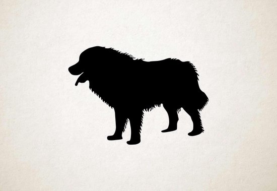 Silhouette hond - Sarplaninac - L - 75x107cm - Zwart - wanddecoratie