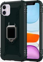 Mobigear Armor Ring Hardcase Hoesje - Geschikt voor Apple iPhone 12 Pro - Groen