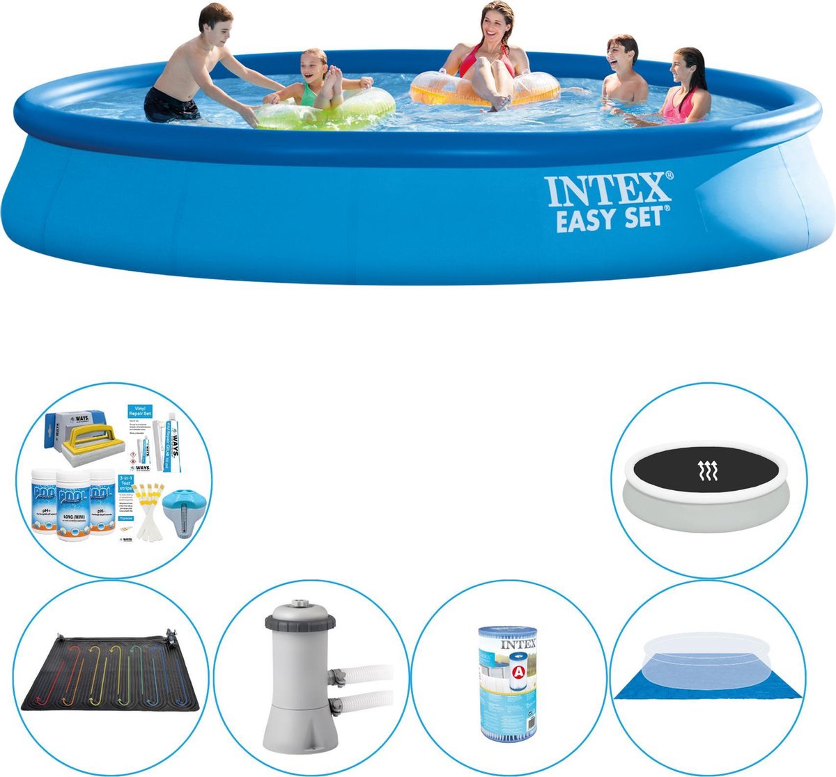 Zwembad Combinatie Deal -  Easy Set Rond 457x84 cm