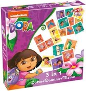 Dora 3 in1 Lotto, Domino & Memo