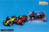 2-Play Die Cast pull back motorfiets, 3