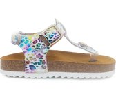 Witte Develab Sandalen Leopard Fantasy