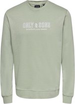 ONLY & SONS ONSALBERTO LIFE REG LOGO CREW NECK SWEAT Heren Trui  - Maat XL