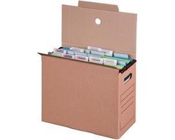 10 x SMARTBOXPRO hangmappen-archiefdoos - bruin - (B)160 mm