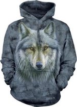 The Mountain Adult Unisex Hoodie Sweatshirt - Warrior Wolf
