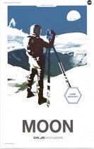 Modern Explorers Moon Lunar Architect, NASA Science - Foto op Forex - 80 x 120 cm