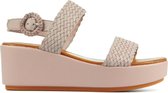 Lina Locchi Vrouwen Leren    Sandalen / Damesschoenen L1058 - Lila - Maat 40