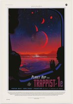 Planet Hop from Trappist (Visions of the Future), NASA/JPL - Foto op Posterpapier - 42 x 59.4 cm (A2)