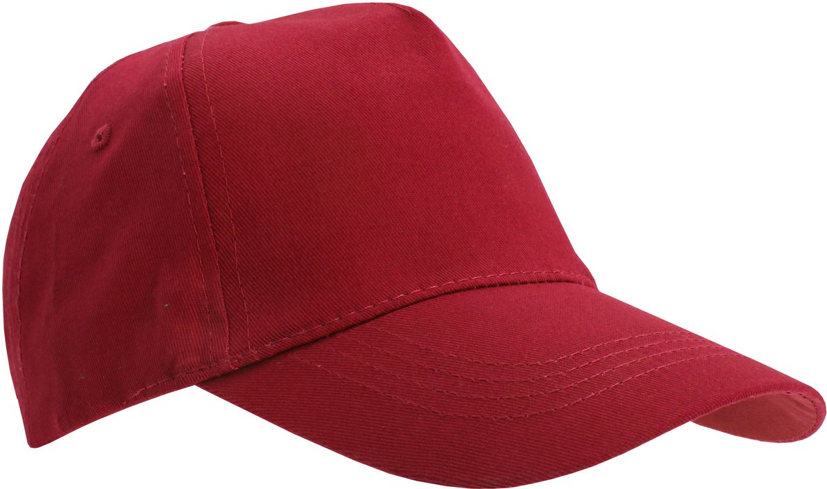 SOLS Unisex Buzz 5 Panel Baseball Cap (Rood)