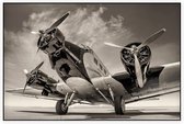 Vintage propeller vliegtuig - Foto op Akoestisch paneel - 90 x 60 cm