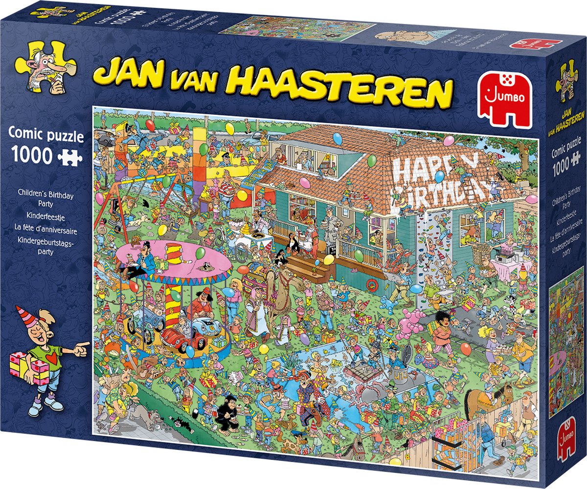 Jan van Haasteren - Kinderfeestje - 1000 stukjes puzzel - Legpuzzel — afbeelding 9