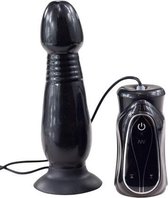 You2Toys – Anale Vibrator met Penetratie Stuw Beweging voor Realistisch Harde Penetratie – Zwart