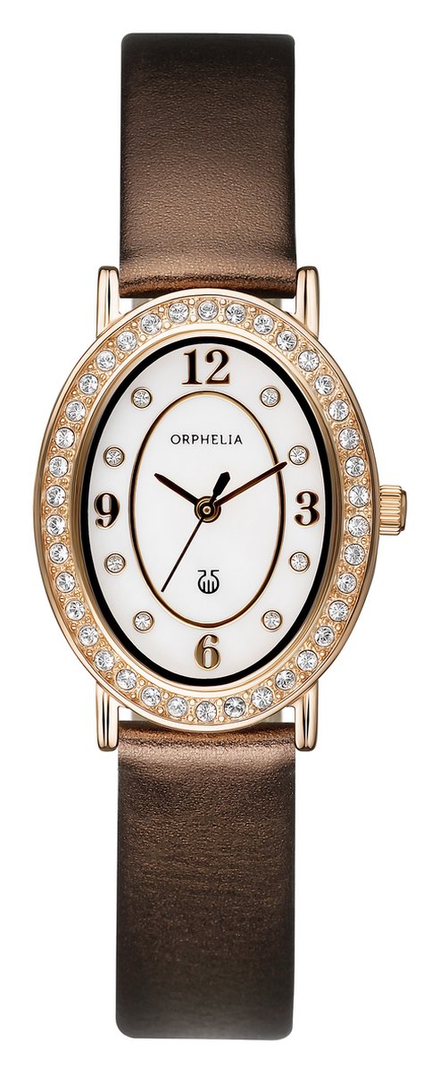 Orphelia 122-1714-13 - Horloge - Leer - Zwart