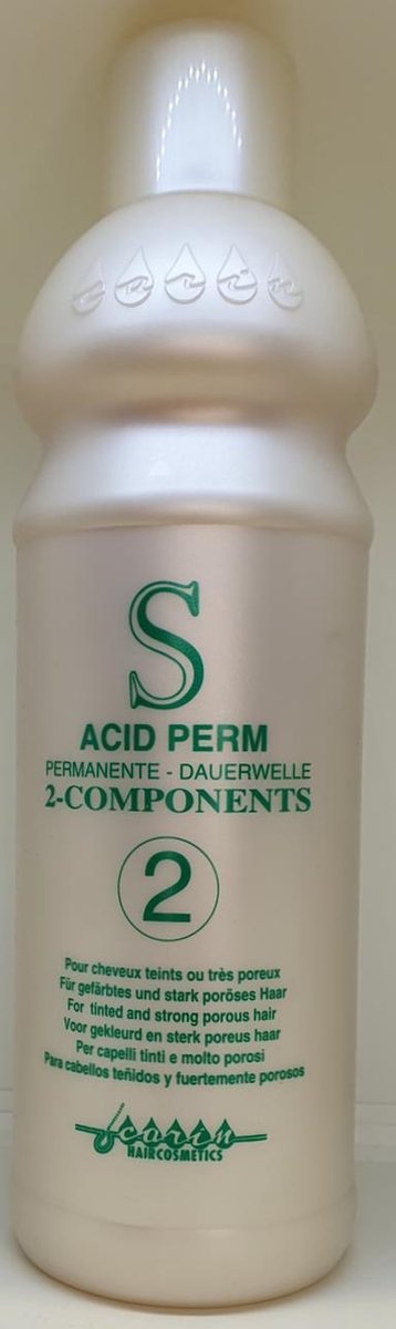 Carin Haircosmetics Acid Permanente Permanent voor gekleurd en poreus haar 1000ml