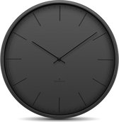 Huygens - Tone Index 25cm - Zwart - Wandklok - Stil - Quartz uurwerk