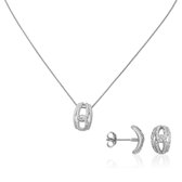 Orphelia SET-5252 - Ketting(en) met oorbel(len) - Zilver 925