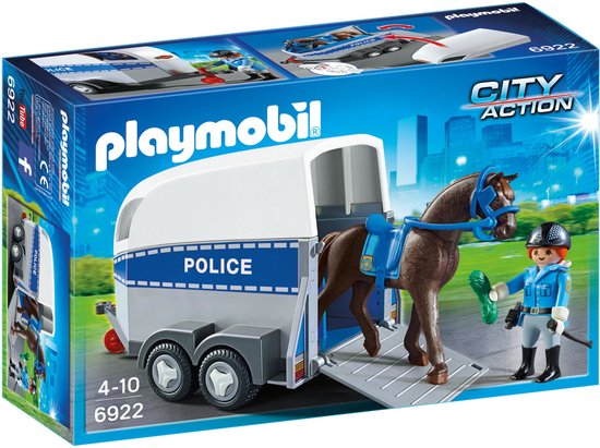 Foto: Playmobil bereden politie met trailer 6922