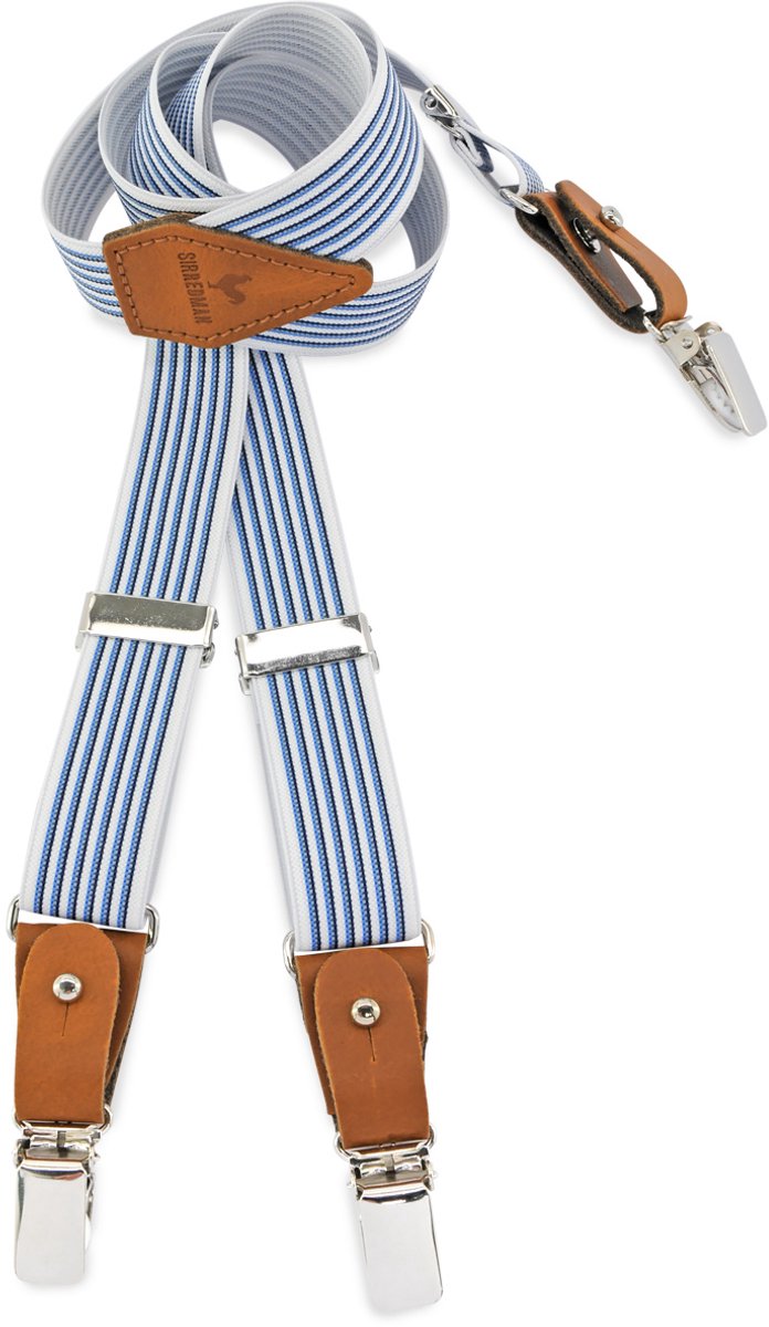 Sir Redman - Bretels - kinderbretels Fresh Freddy - blauw / wit