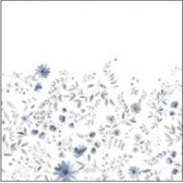 Siretessile Tafelkleed Atelier 140 X 180 Cm Katoen Wit/Blauw