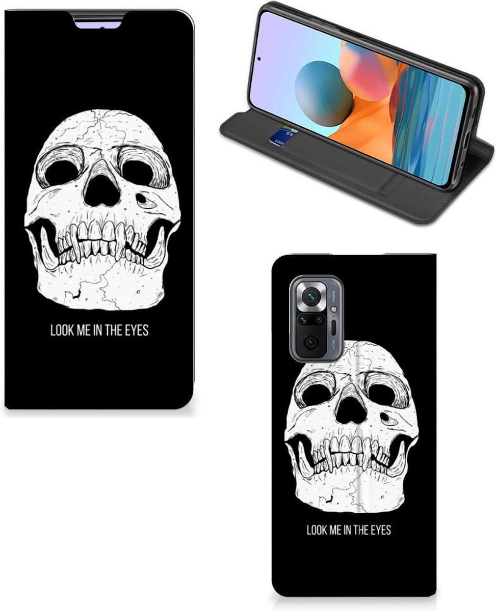 Mobiel BookCase Xiaomi Redmi Note 10 Pro Skull Eyes
