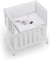 Interbaby Wieg/co-sleeper Amoroso 55 X 85 Cm Wit/beige 5-delig