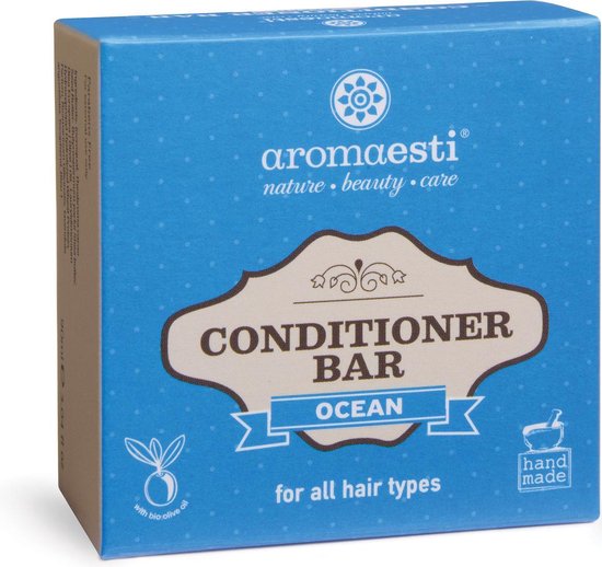 Aromaesti Conditioner Bar Ocean - conditioner voor elk haartype - zero waste - solid shampoo - vegan - biologisch - diervriendelijk - 60 gram