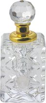 Melady Parfum Flesje 3*3*7 cm Transparant Glas Vierkant Decoratie Flesje Sierflesje Hervulbaar