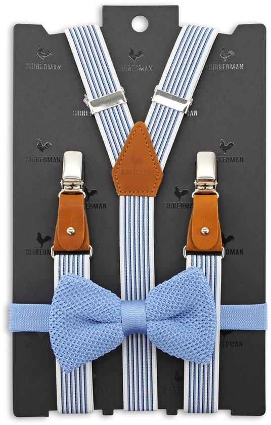 Sir Redman bretelles combi pack Fresh Freddy Fest, bleu / blanc