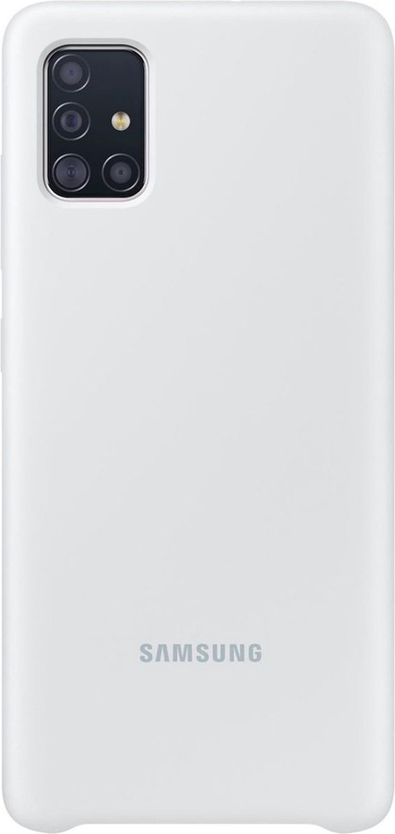 Samsung Silicone Hoesje - Samsung Galaxy A51 - Wit
