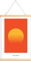 JUNIQE - Posterhanger Morning #4 -30x45 /Geel & Oranje