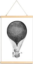 JUNIQE - Posterhanger Air Balloon -40x60 /Wit & Zwart