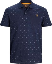 Jack & Jones Poloshirt Jcoand Polo Ss Ltn 12155393 Navy Blazer/slim Mannen Maat - M