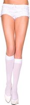 Basic Kniekousen - Wit - One Size (S-L 34 - 40)