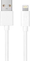 Câble Cotton XQISIT - Câble Apple Lightning vers USB 2.0 - 1,8 m - Wit