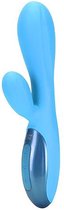 UltraZone Excite 6x Rabbit Style Silicone Vibe - Blue - Rabbit Vibrators - Happy Easter!