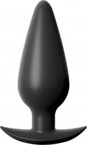 Small Weighted Silicone Plug - Black - Butt Plugs & Anal Dildos -