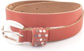 Kidzzbelts Meisjesriem kinderriem 1711 - Rood  - 65 cm