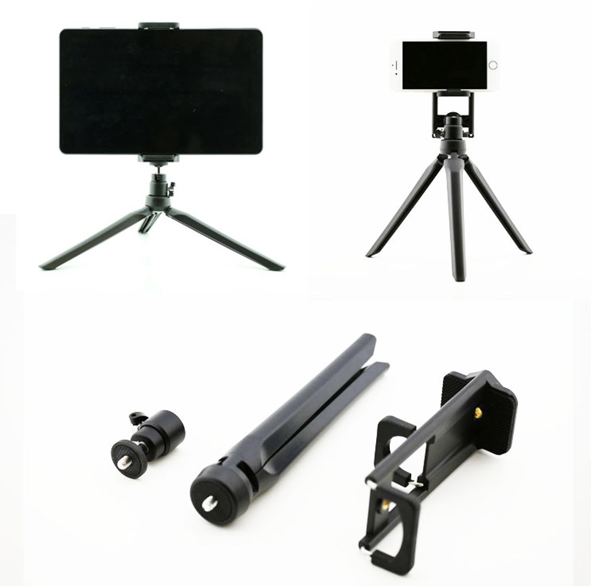 3 in 1 Statief Telefoon Tablet Camera Houder 360 graden 3D Stand Monopod Statief