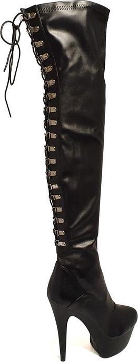Soisbelle Grote Maten Overknee Boot SB309 Zwart Maat 44 | bol.com