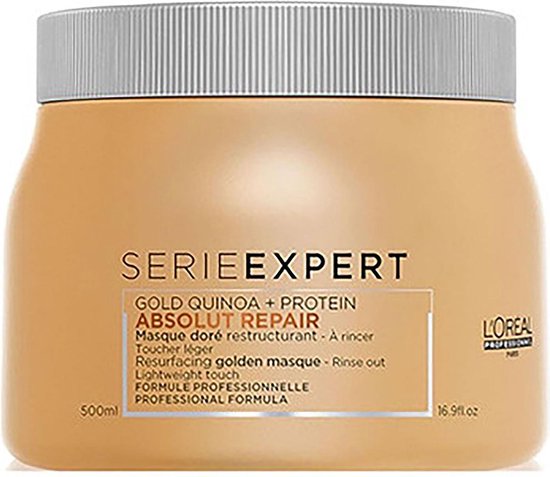 L'Oréal Serie Expert Absolut Repair Gold Masker 500 ml - Haarmasker beschadigd haar