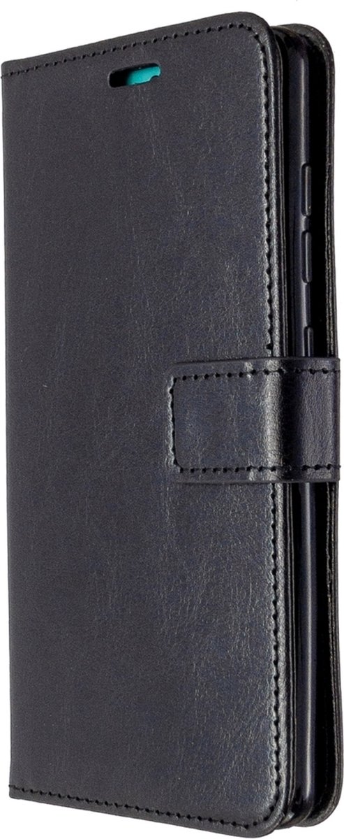 Mobigear Telefoonhoesje geschikt voor Samsung Galaxy A51 Hoesje | Mobigear Wallet Bookcase Portemonnee | Pasjeshouder voor 3 Pasjes | Telefoonhoesje voor Pinpas / OV Kaart / Rijbewijs - Zwart
