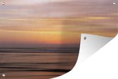 Muurdecoratie Zonsondergang aan zee - 180x120 cm - Tuinposter - Tuindoek - Buitenposter