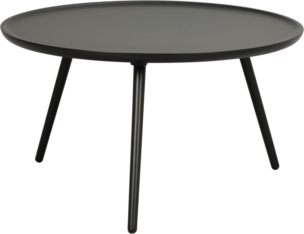 Rowico Home Daisy ronde houten salontafel zwart - Ø80 cm
