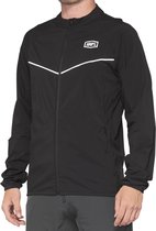 100% Jas Corridor Stretch Windbreaker Zwart - Zwart - XL