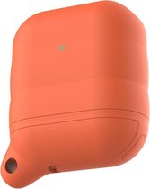 AirPods hoesje van By Qubix - AirPods 1/2 hoesje siliconen waterproof series - soft case - oranje