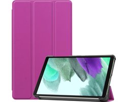 Hoesje Geschikt voor Samsung Galaxy Tab A7 Lite - Dun & Stevig - Trifold Bookcase - Hard Cover - Hardcover Book Case - Tablet Hoes - Paars